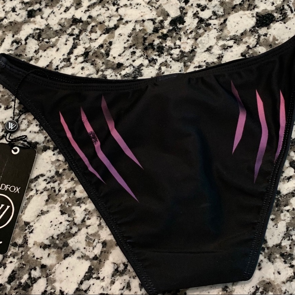 NWT Wildfox Tiger Scratch Bikini Bottom Sz XS